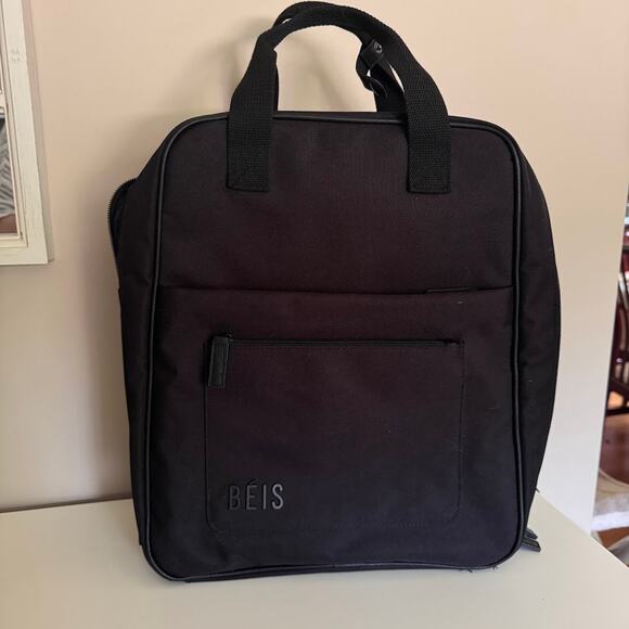 BEIS Handbags - ❌SOLD❌BEIS The Expandable Backpack Bag In Black Travel Laptop Work Bag